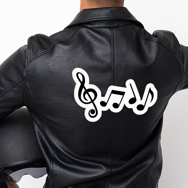 Musical Notes Custom Shape Iron On Patches - XXXL - APPROVAL