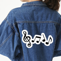 Musical Notes Twill Iron On Patch - Custom Shape - 3XL