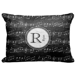 Musical Notes Decorative Baby Pillowcase - 16"x12" (Personalized)
