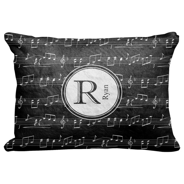 Custom Musical Notes Decorative Baby Pillowcase - 16"x12" (Personalized)
