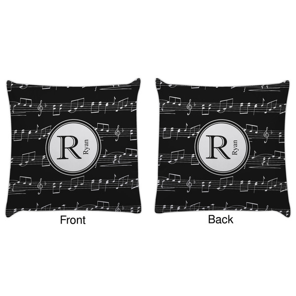Musical Notes Decorative Pillow Case - Approval