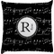 Musical Notes Decorative Pillow Case (Personalized)