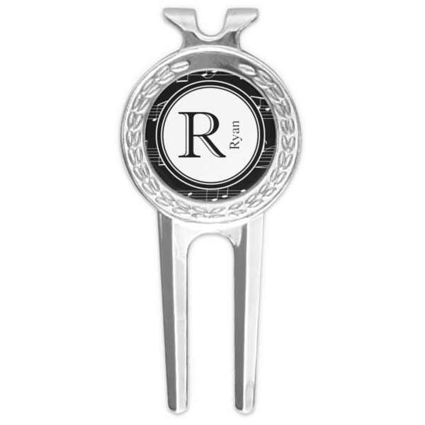 Custom Musical Notes Golf Divot Tool & Ball Marker (Personalized)