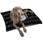 Musical Notes Dog Bed - Large w/ Name and Initial