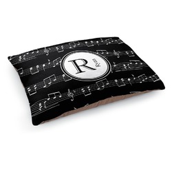 Musical Notes Dog Bed - Medium w/ Name and Initial