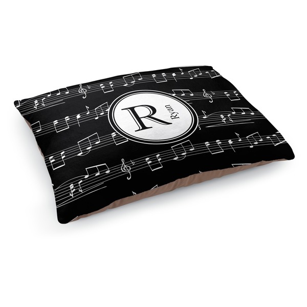 Custom Musical Notes Dog Bed - Medium w/ Name and Initial