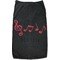 Musical Notes Black Pet Shirt (Personalized)