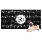 Musical Notes Dog Towel (Personalized)