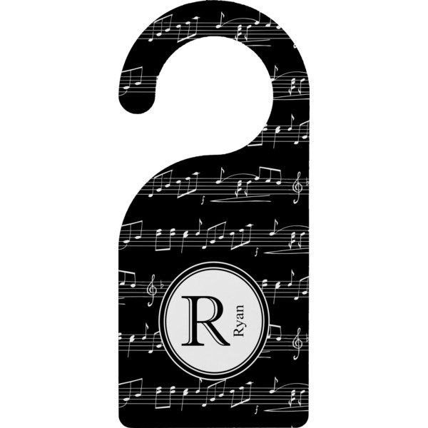Custom Musical Notes Door Hanger (Personalized)