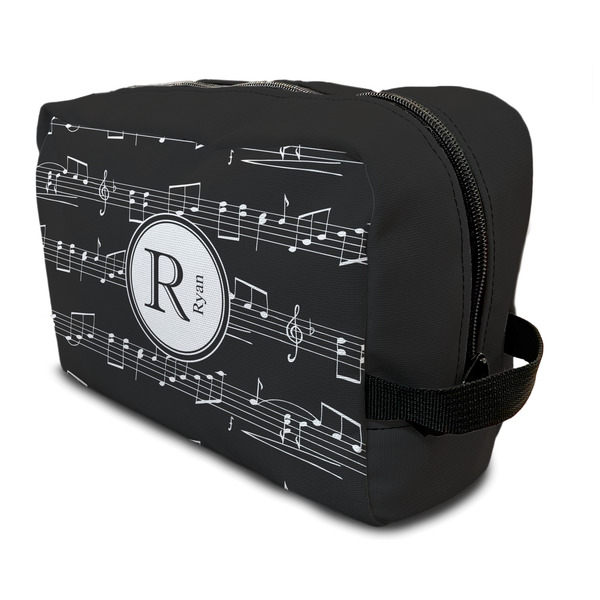 Custom Musical Notes Toiletry Bag / Dopp Kit (Personalized)