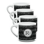 Musical Notes Double Shot Espresso Cups - Set of 4 (Personalized)