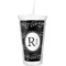Musical Notes Double Wall Tumbler with Straw (Personalized)