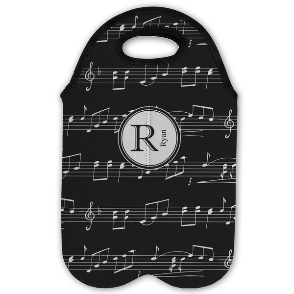 Musical Notes Double Wine Tote - Flat (new)