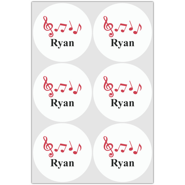 Musical Notes Drink Topper - XLarge - Set of 6