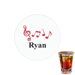 Musical Notes Printed Drink Topper - 1.5" (Personalized)