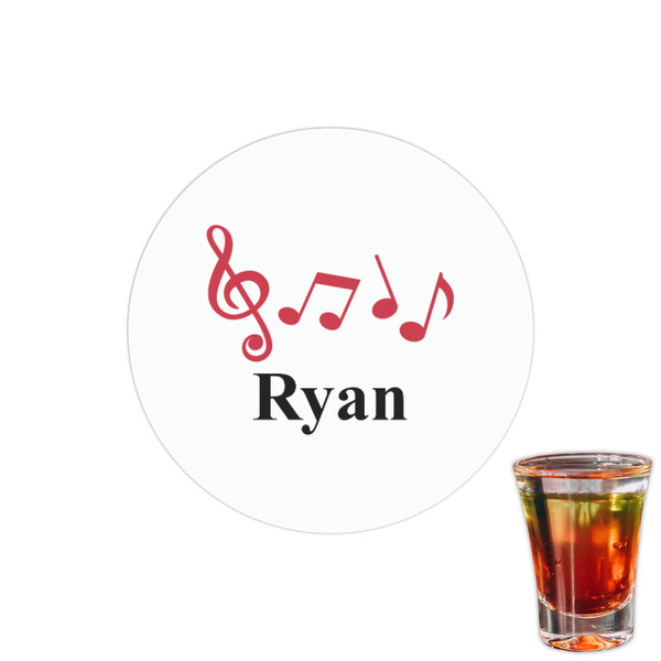 Custom Musical Notes Printed Drink Topper - 1.5" (Personalized)