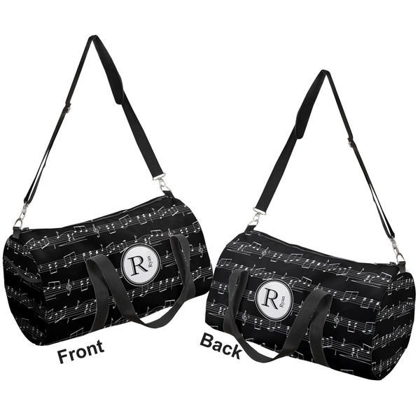 Musical Notes Duffle bag large front and back sides
