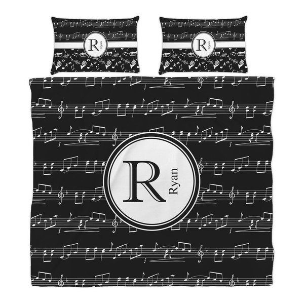 Musical Notes Duvet Cover Set - King - Alt Approval