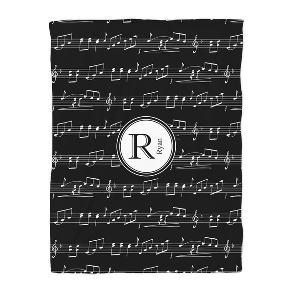 Musical Notes Duvet Cover - Twin - Front