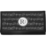 Musical Notes Canvas Checkbook Cover (Personalized)