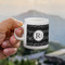 Musical Notes Espresso Cup - 3oz LIFESTYLE (new hand)