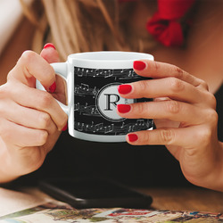 Musical Notes Double Shot Espresso Cup - Single (Personalized)