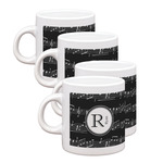 Musical Notes Single Shot Espresso Cups - Set of 4 (Personalized)