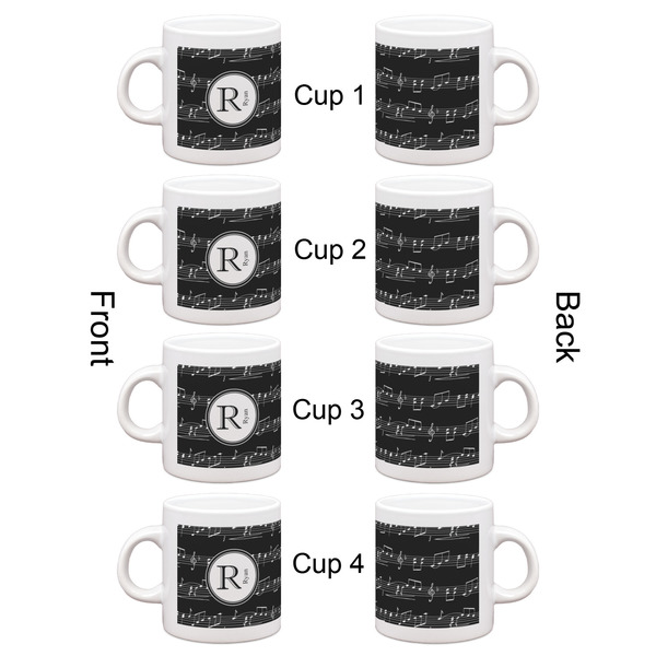 Musical Notes Espresso Cup Set of 4 - Apvl