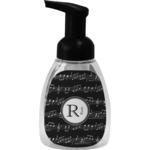 Musical Notes Foam Soap Bottle - Black (Personalized)