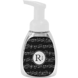 Musical Notes Foam Soap Bottle - White (Personalized)