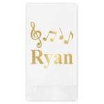 Musical Notes Guest Napkins - Foil Stamped (Personalized)