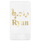 Musical Notes Guest Napkins - Foil Stamped (Personalized)