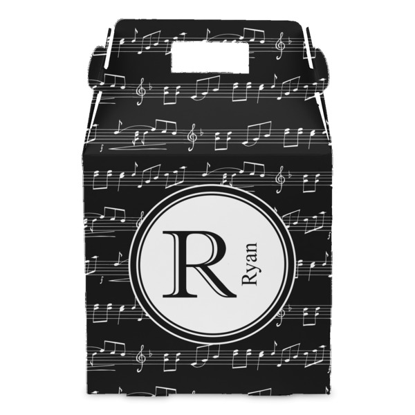 Musical Notes Gable Favor Box - Front