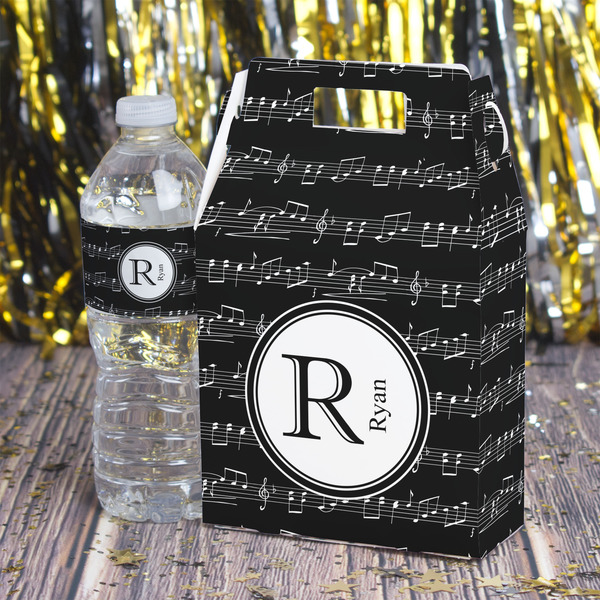 Musical Notes Gable Favor Box - In Context