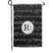 Musical Notes Small Garden Flag - Single Sided w/ Name and Initial