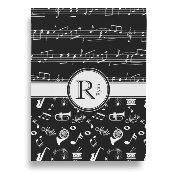 Musical Notes Garden Flags - Large - Double Sided - BACK
