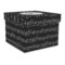 Musical Notes Gift Boxes with Lid - Canvas Wrapped - Large - Front/Main