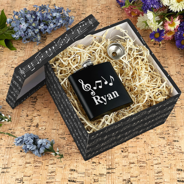 Musical Notes Gift Boxes with Lid - Canvas Wrapped - X-Large - In Context