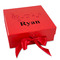 Musical Notes Gift Boxes with Magnetic Lid - Red - Front