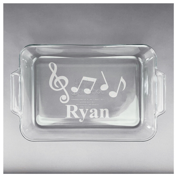 Musical Notes Glass Baking Dish - APPROVAL (13x9)