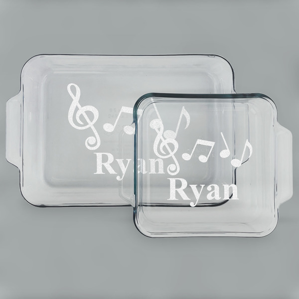 Musical Notes Glass Baking Dish Set - MAIN (set)
