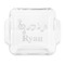 Musical Notes Glass Cake Dish - APPROVAL (8x8)