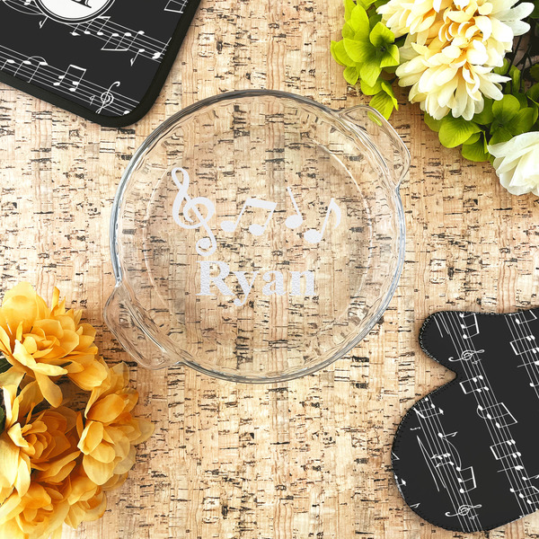 Musical Notes Glass Pie Dish - LIFESTYLE