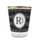 Musical Notes Glass Shot Glass - 1.5 oz - with Gold Rim - Single (Personalized)