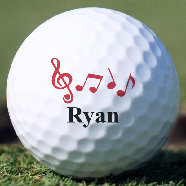 Custom Musical Notes Golf Balls - Titleist Pro V1 - Set of 12 (Personalized)