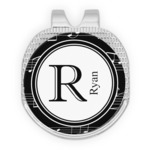 Musical Notes Golf Ball Marker - Hat Clip - Silver