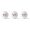 Musical Notes Golf Balls - Generic - Set of 3 - APPROVAL