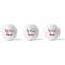 Musical Notes Golf Balls - Titleist - Set of 3 - APPROVAL