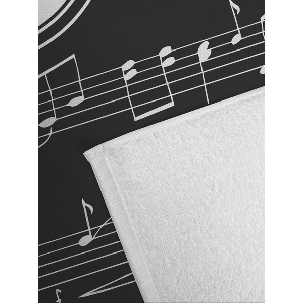 Musical Notes Golf Towel - Detail