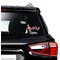 Musical Notes Graphic Car Decal (On Car Window)